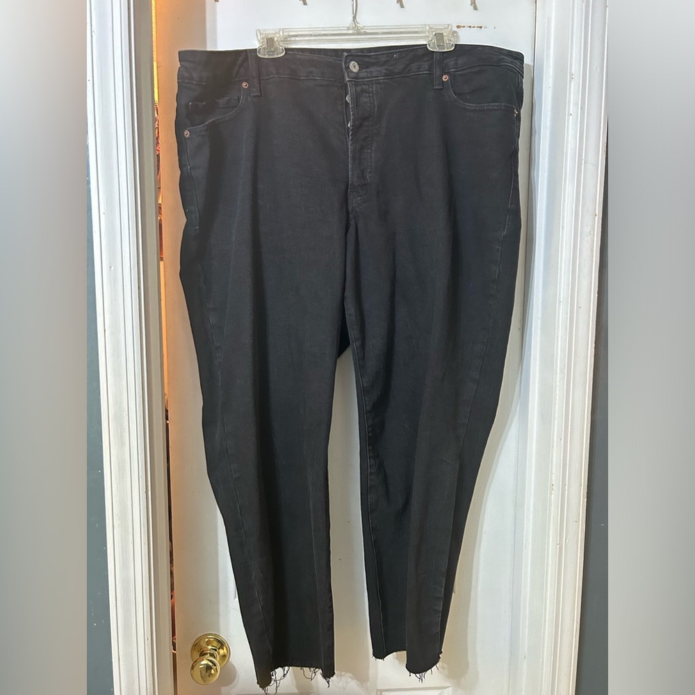 Old Navy High-Rise O.G. Straight Black Jeans Size 20